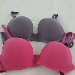 Two Vigoss 36C push up bras